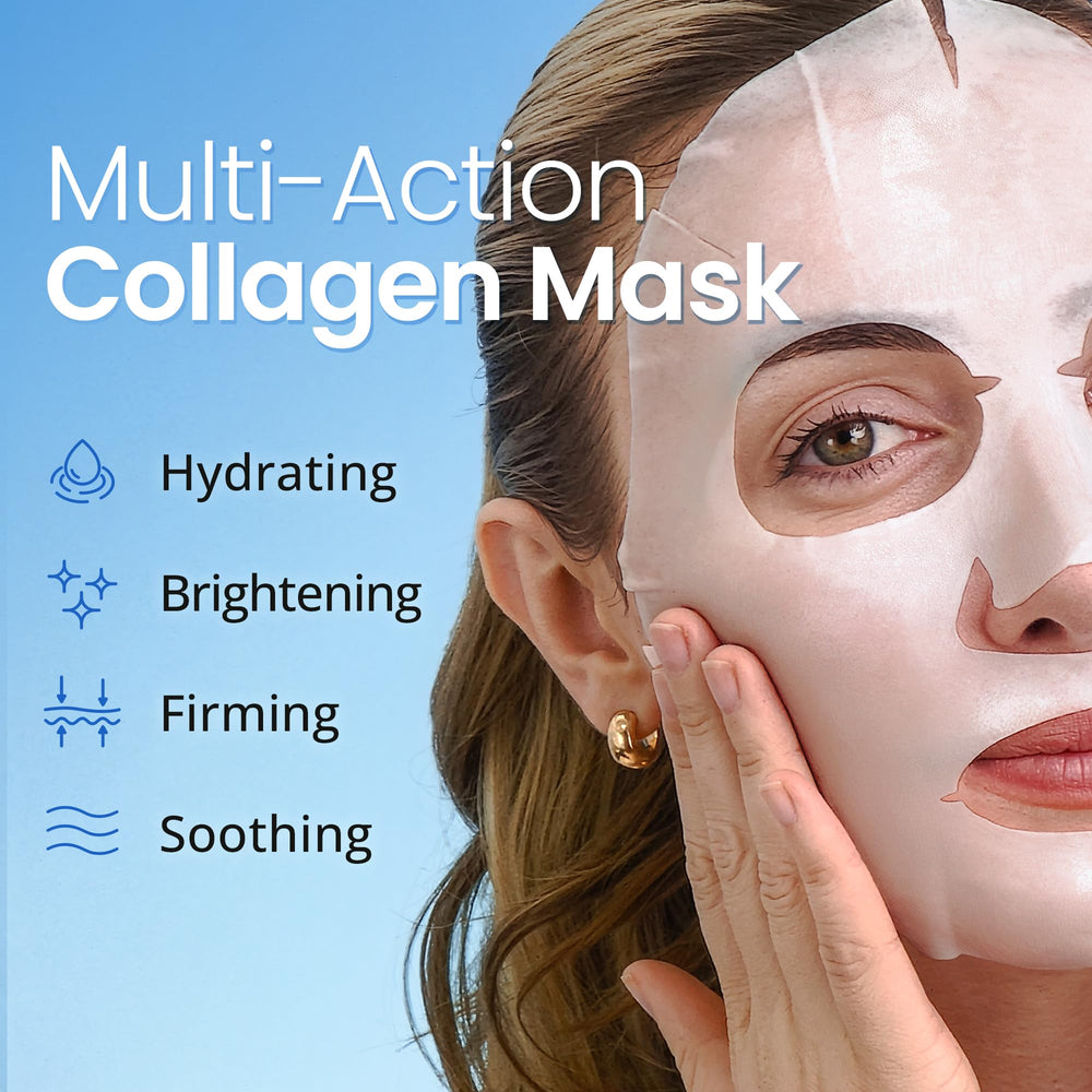 Ebanel face mask being applied on skin for cooling hydration