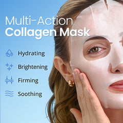Ebanel face mask being applied on skin for cooling hydration