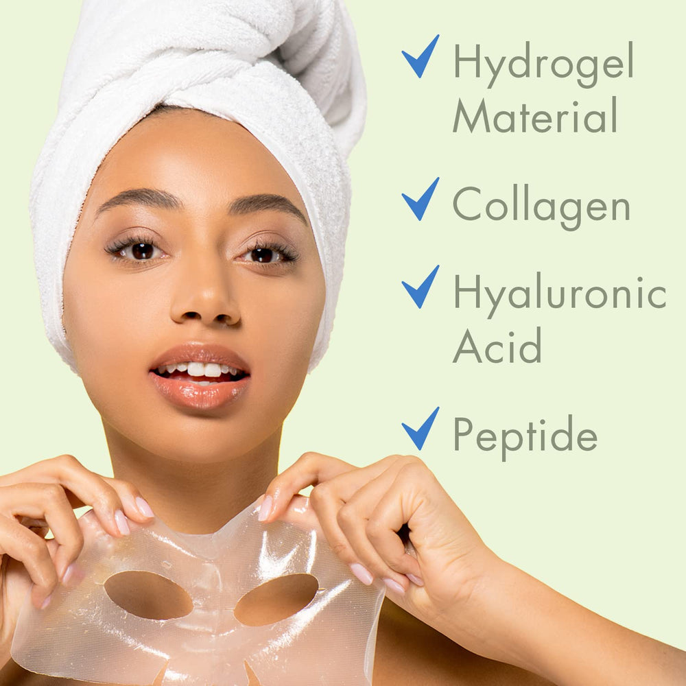 Ebanel hydrogel collagen mask back, ingredient notes and usage.