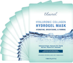 Ebanel hydrogel collagen mask front, spa-like hydration at home.