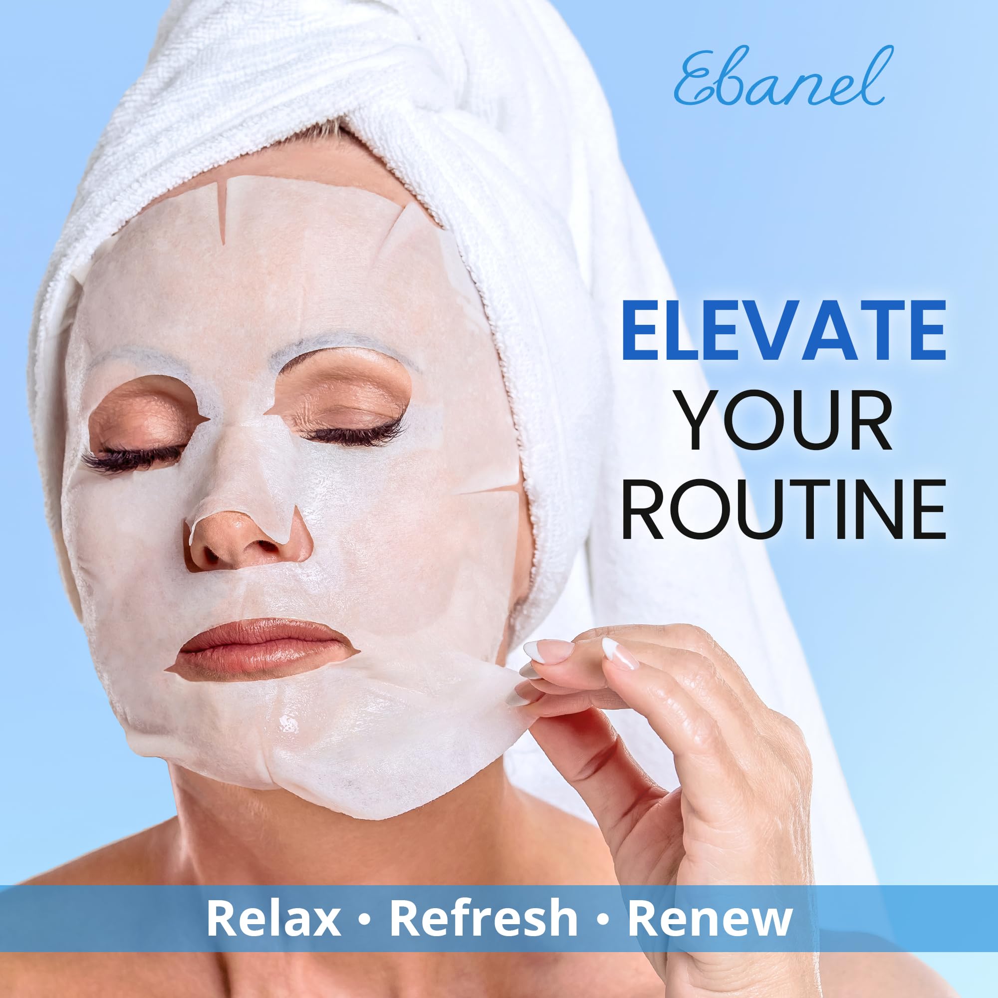 Made in Korea Ebanel collagen mask with vegan-friendly formula