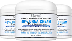 Ebanel Urea 40% Foot Cream bottle provides deep moisture and barrier support.
