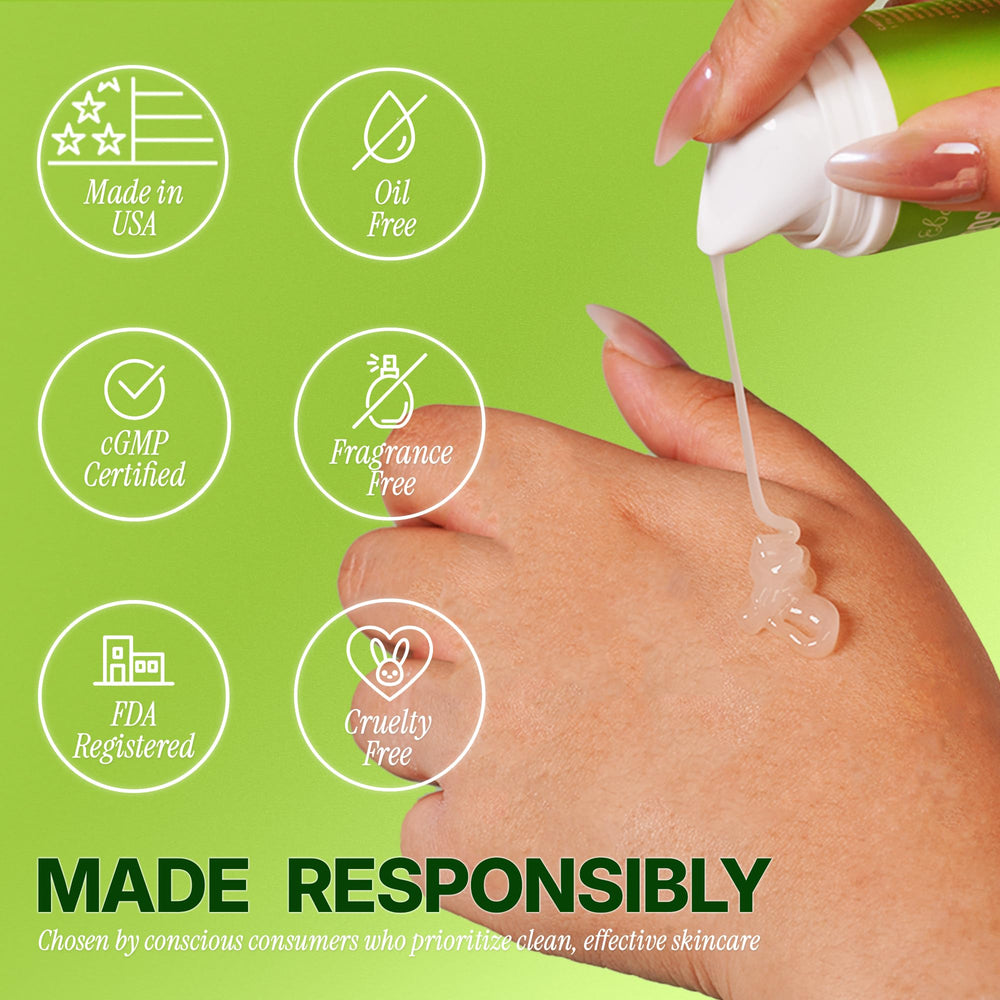 Ebanel USA-made production badge on bottle emphasizes safety and quality