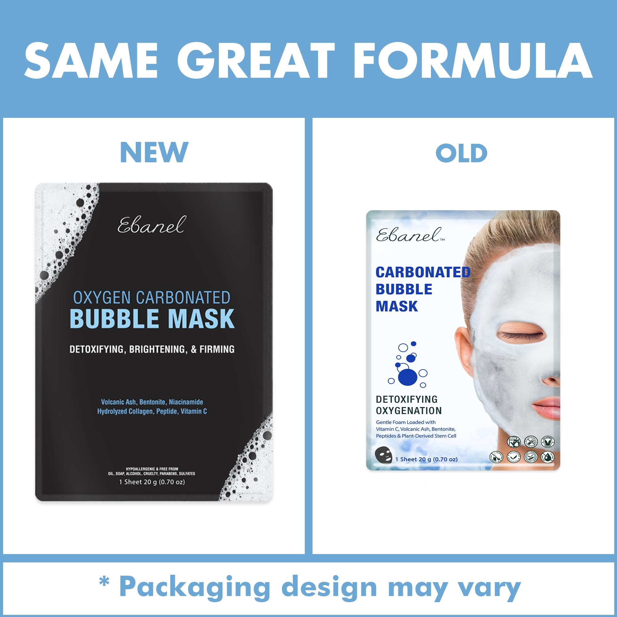 Ebanel volcanic ash clay mask purifying formula for deep cleanse
