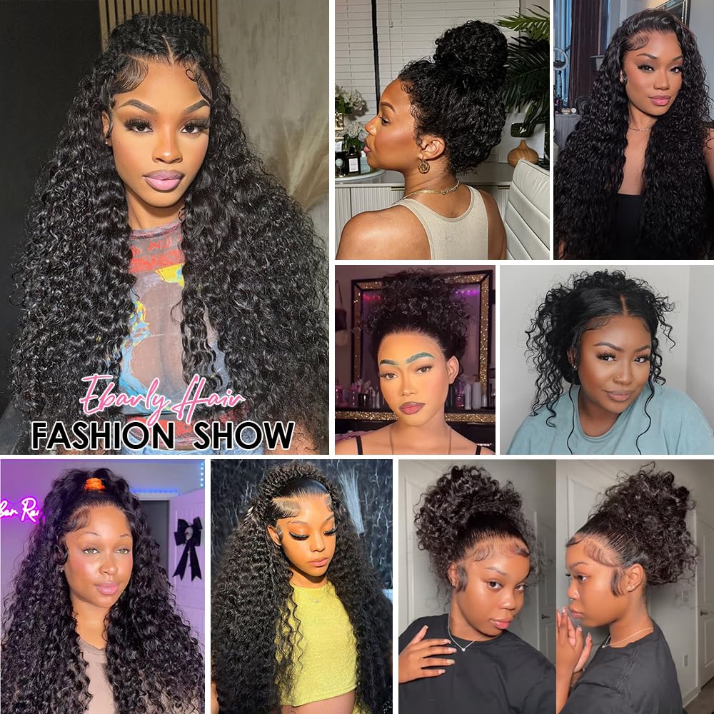 Ebarly full-lace-front-wig length 22in enables versatile updos and ponytails.