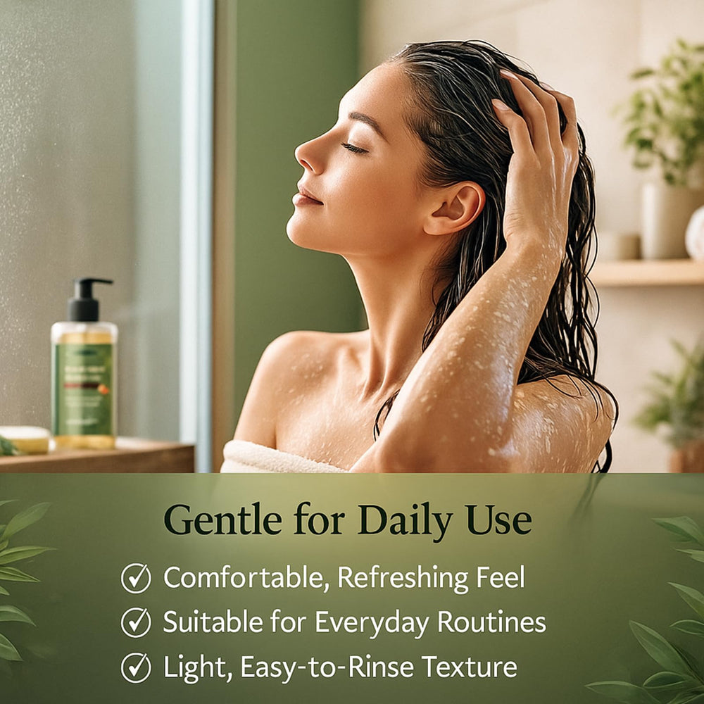 EBEHDOQ Nuvara shampoo on shelf highlight product appeal for everyday care.