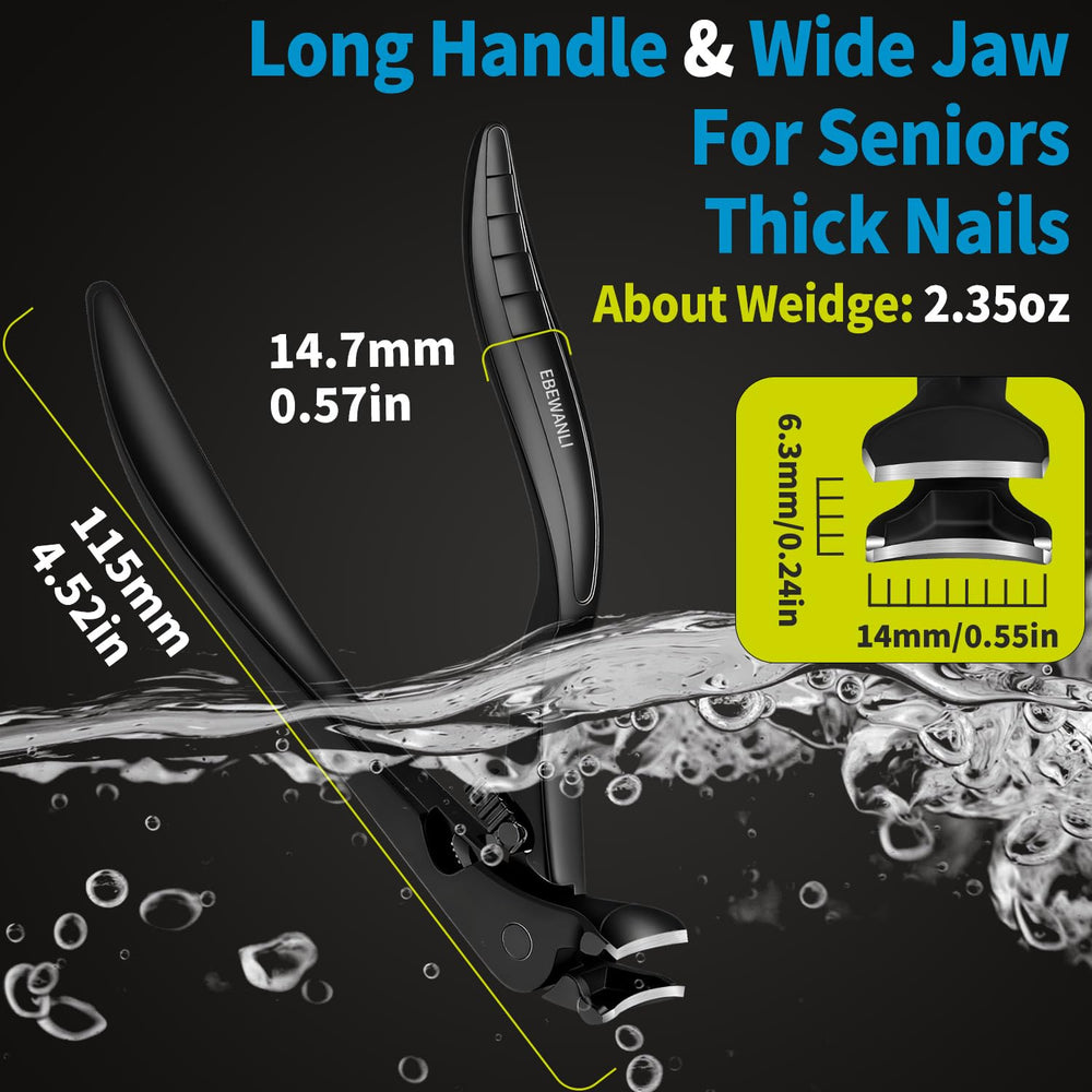 EBEWANLI long-handled design suits difficult angles for nails and toenails
