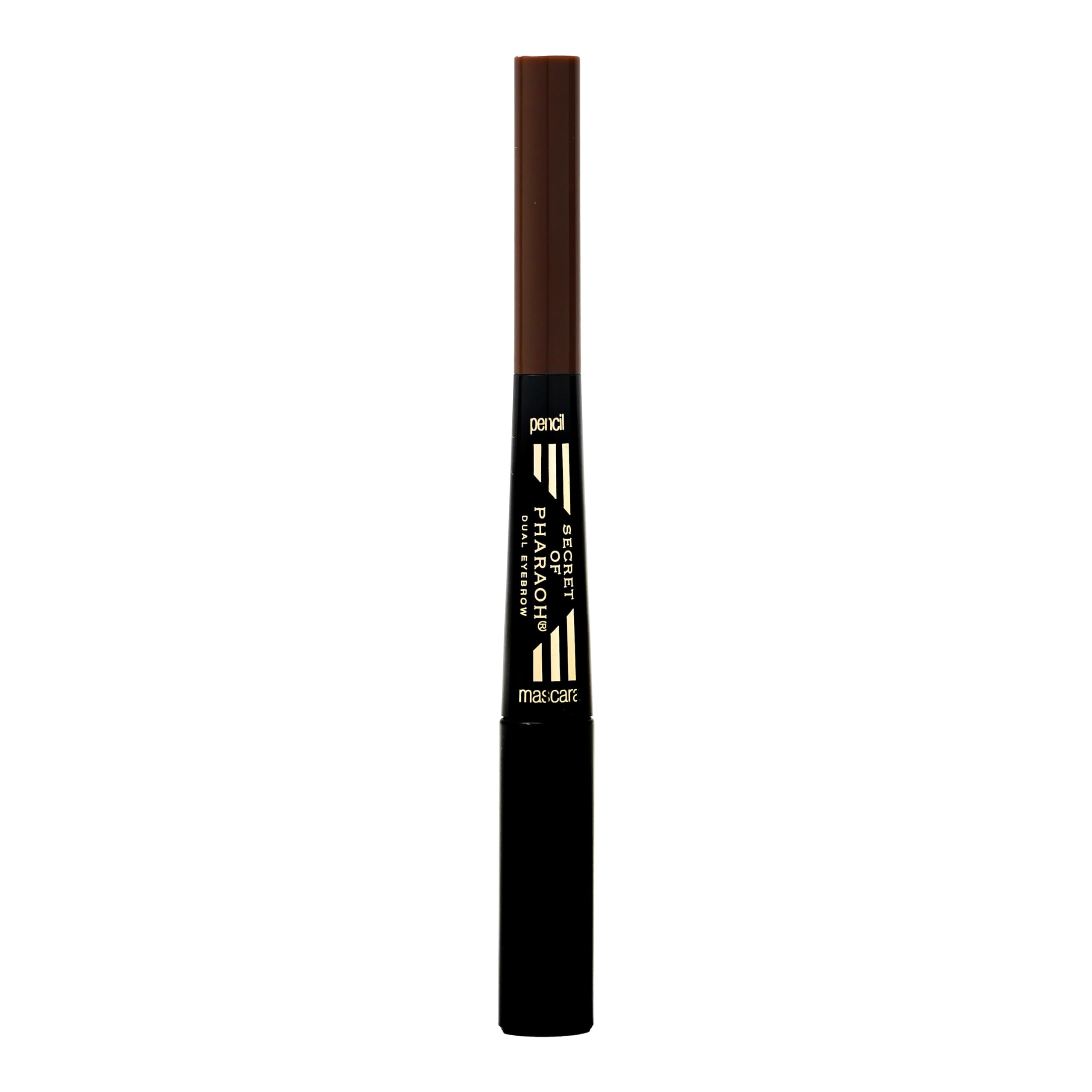 EBIN NEW YORK Secret of Pharaoh dual-ended brow pencil and mascara for quick shaping.