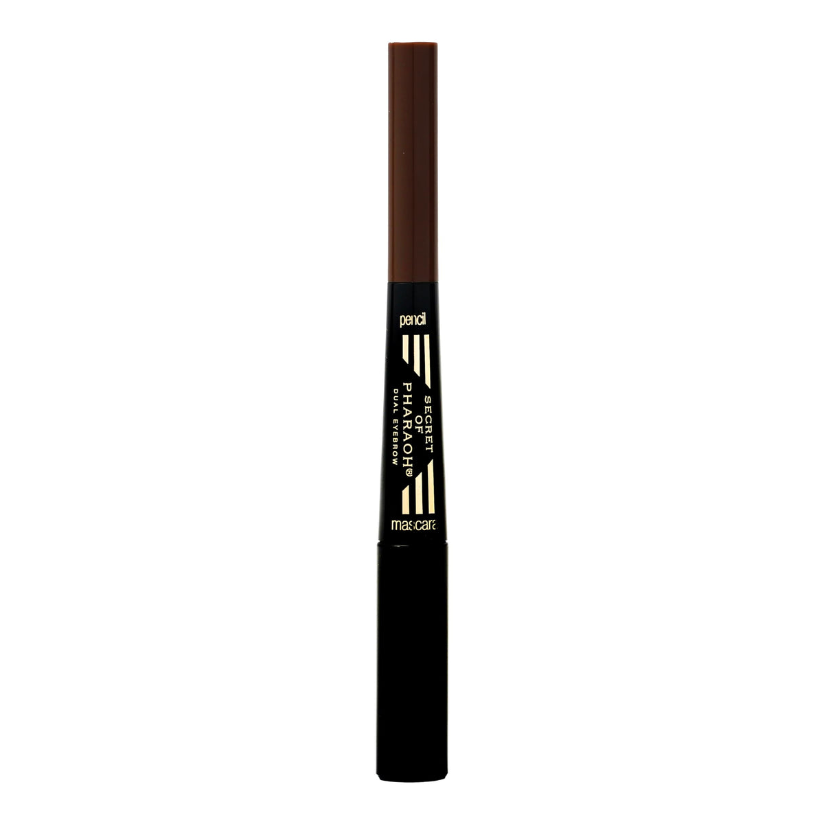 EBIN NEW YORK Secret of Pharaoh dual-ended brow pencil and mascara for quick shaping.