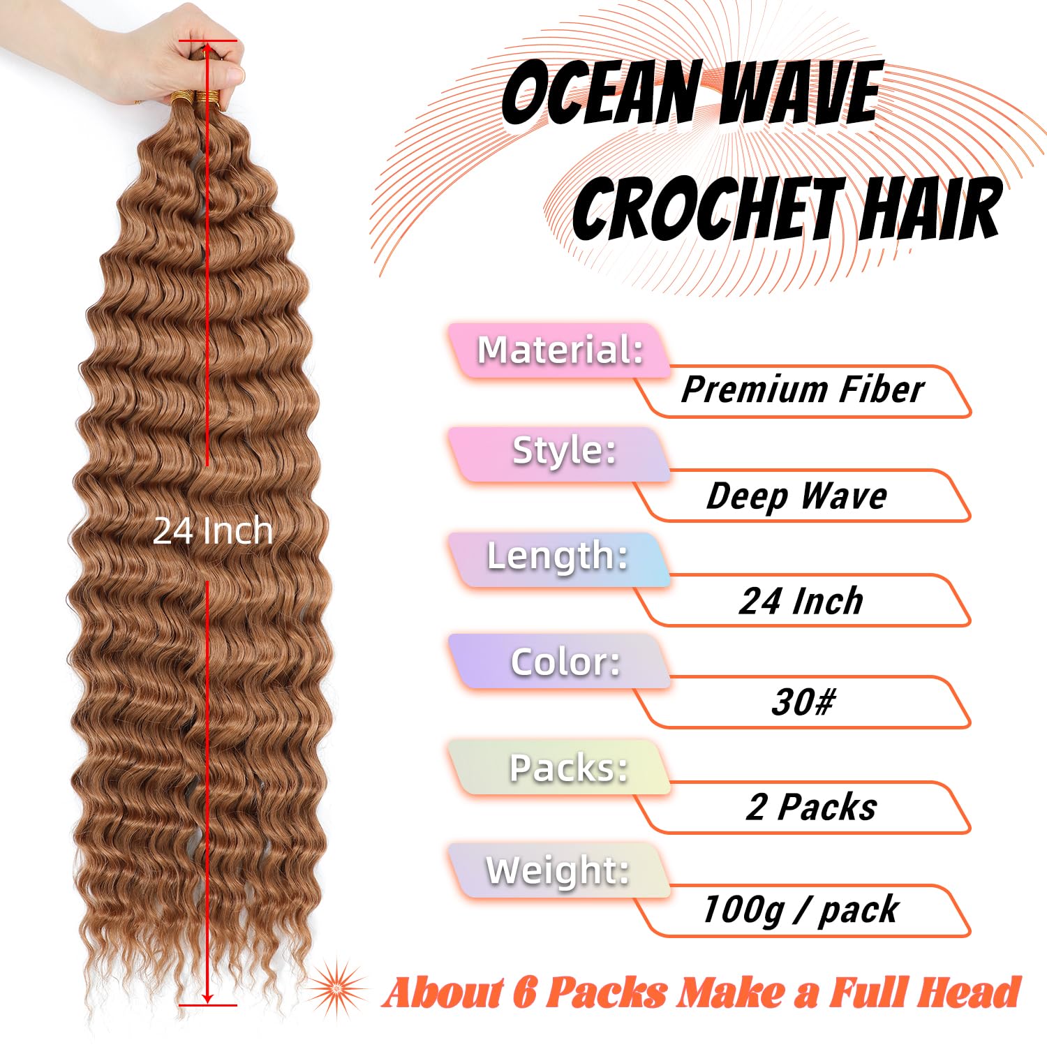 EBORAY crochet braiding hair soft texture ideal for easy protective styles.
