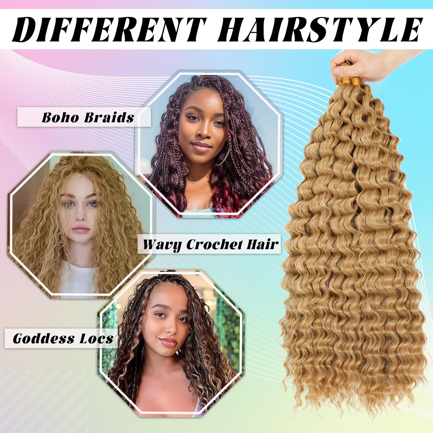 EBORAY crochet hair offers tangle-free, shedding-free performance for daily styling