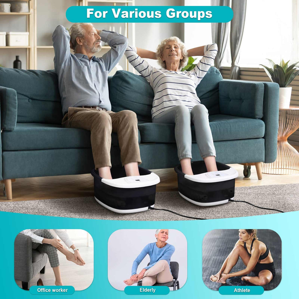 ECARBME jets deliver a light massage to relax soles and arches