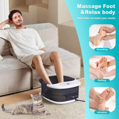 ECARBME temperature control maintains steady warmth for comfortable foot pampering.
