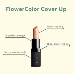 Ecco Bella FlowerColor Cover-Up under-eye application demonstrates precise blending.