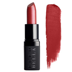 Ecco Bella Primrose lipstick application showing smooth, lasting color for daily wear