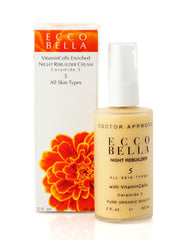 Applying Ecco Bella Rebuilder Night Cream to clean skin for rejuvenation