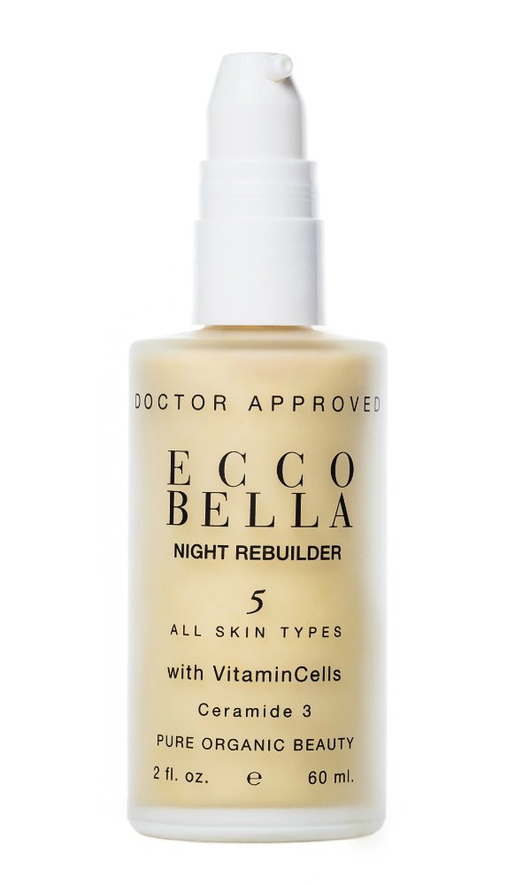 Ecco Bella Rebuilder Night Cream jar ready for overnight hydration