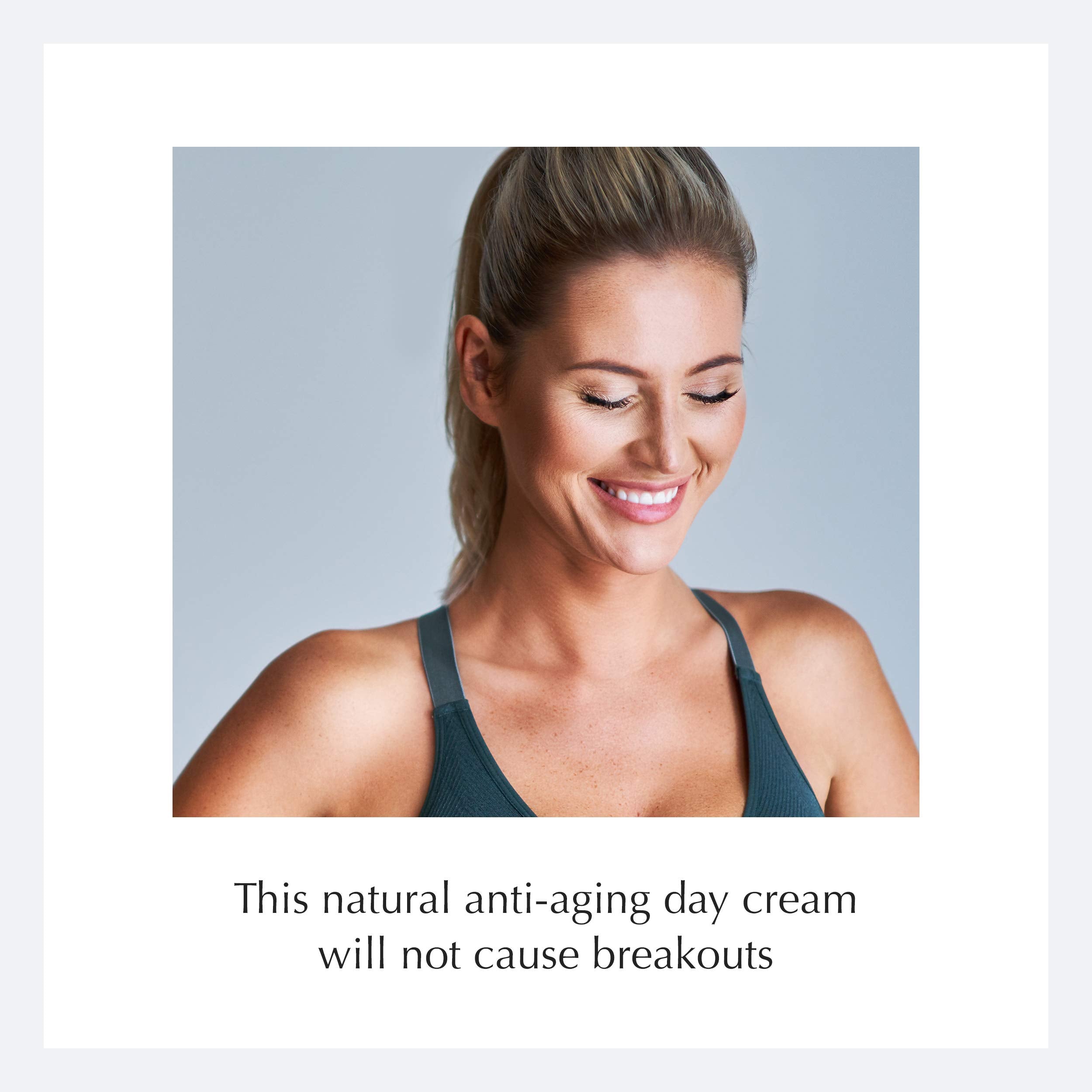 Ecco Bella Recharge Day Cream with aloe and jojoba supports sensitive skin.