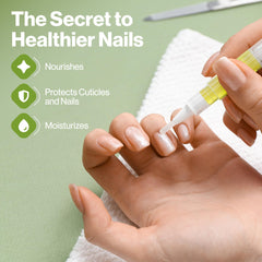 ECCO PURE Nails receive cuticle nourishment after treatment.