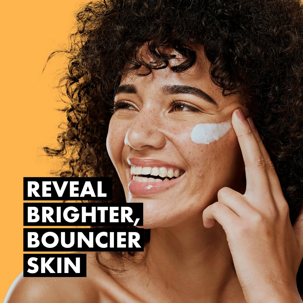 Face and neck application scene highlighting nourishing care for firming feel.
