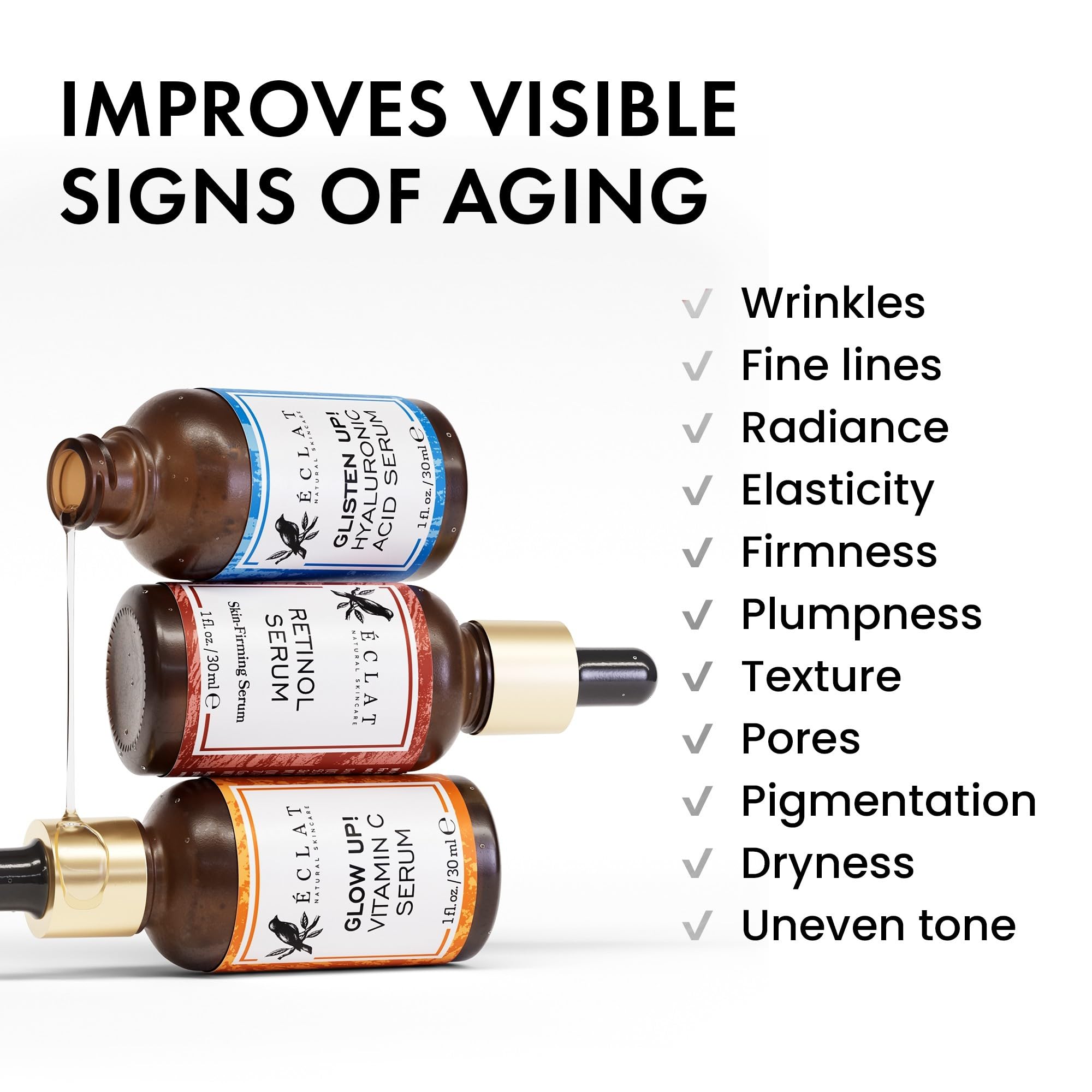 Eclat Skincare ingredients Aloe vera, jojoba oil, and ginseng provide comforting moisture.