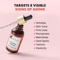 Eclat Skincare Renewing Retinol Serum texture closeup reveals silky serum.