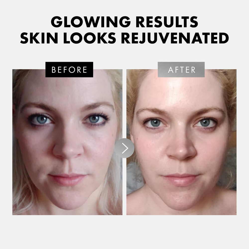 Eclat Skincare serum application on hand showing quick absorption.