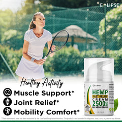 Eclipse Hemp Cream deep-penetrating formula delivering lasting moisture on the surface