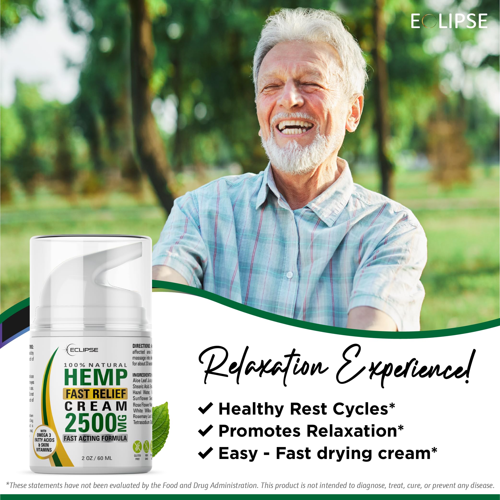 Eclipse Hemp Cream manufactured in the USA using trusted, all-natural ingredients