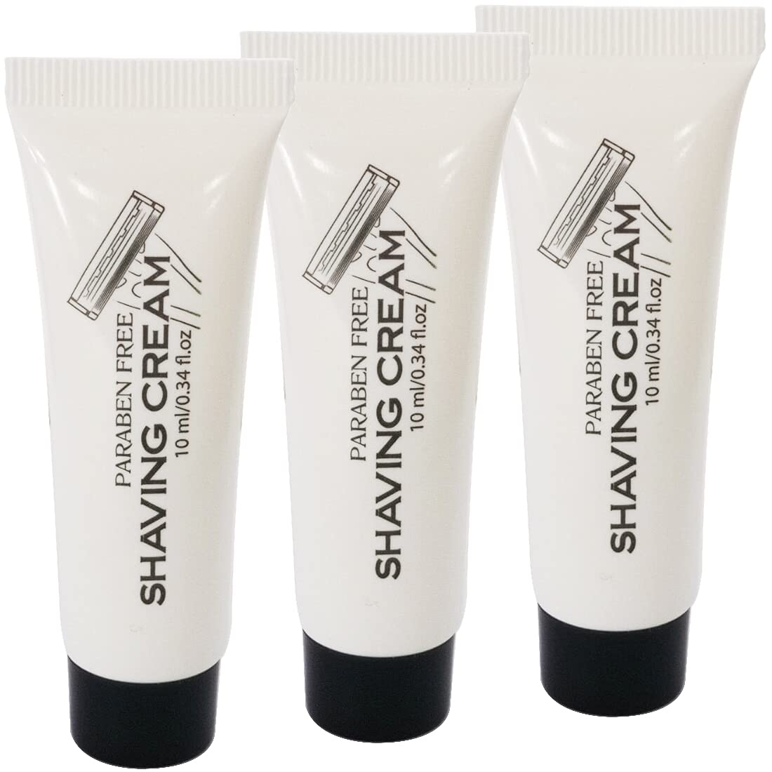 Eco Amenities bulk shaving cream 10ml tubes pack enhances guest grooming in hotels