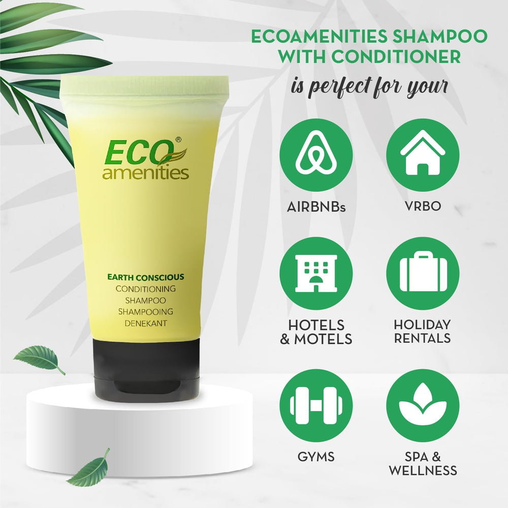 Eco Amenities cruelty-free toiletries suitable for shared hotel spaces.