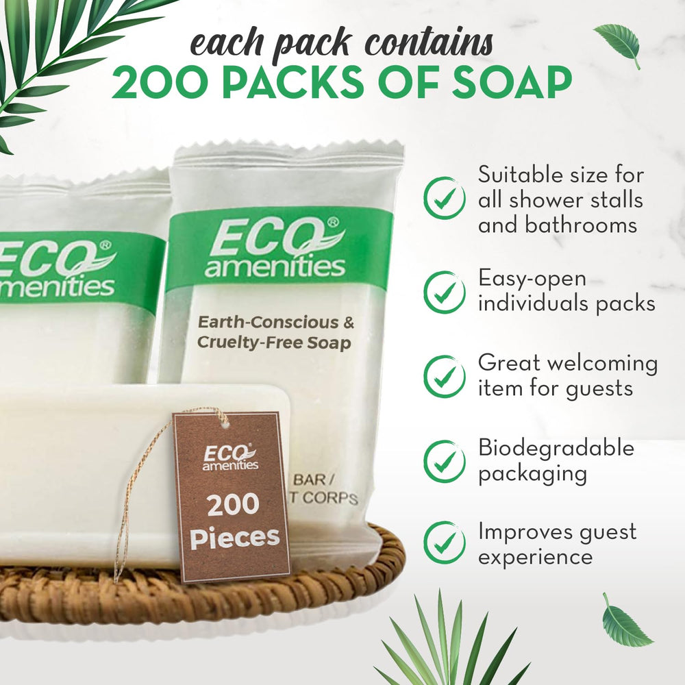 Individually wrapped hotel soaps keep hygiene simple when sharing rooms or traveling.