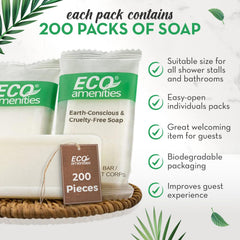 Individually wrapped hotel soaps keep hygiene simple when sharing rooms or traveling.