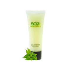 Eco Amenities flip-cap mini conditioner tubes for easy use.