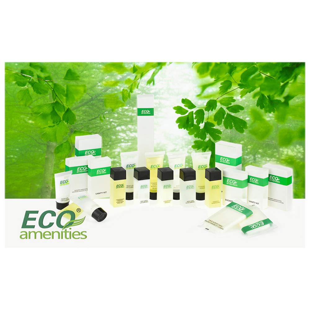Eco Amenities hotel amenity lotion ready for guest gifts and stock.