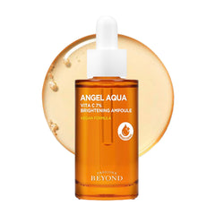 ECO BEYOND Angel Aqua Vita C 7% Ampoule bottle highlighting vegan vitamin C for even skin tone