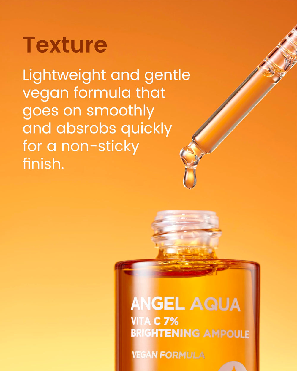 Angel Aqua Vita C 7% Ampoule ingredients featuring fig, citrus, seaberry antioxidants