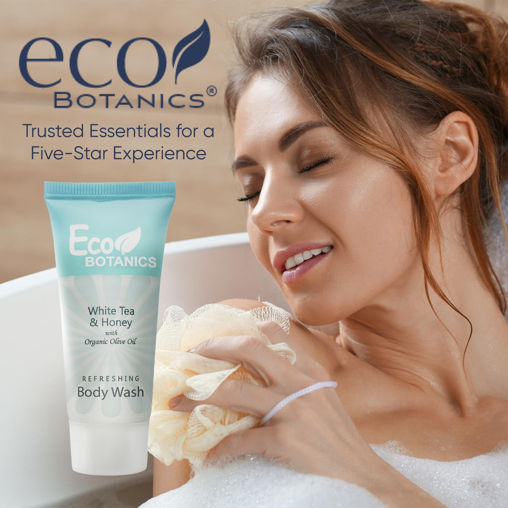 Eco Botanics 20-count case ensures consistent stock for turnover-ready rooms