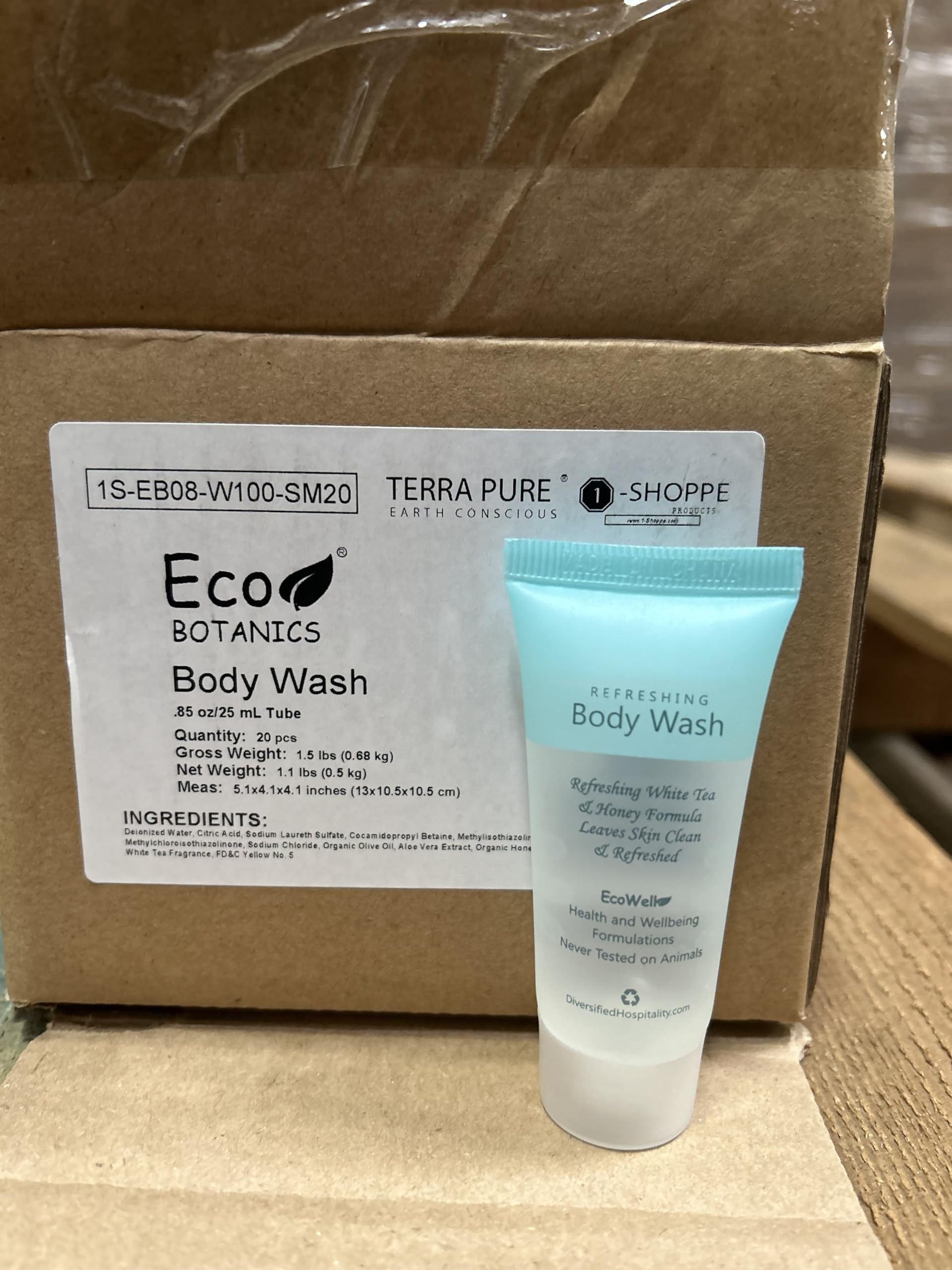 Eco Botanics white tea scent evokes fresh hotel-grade amenities