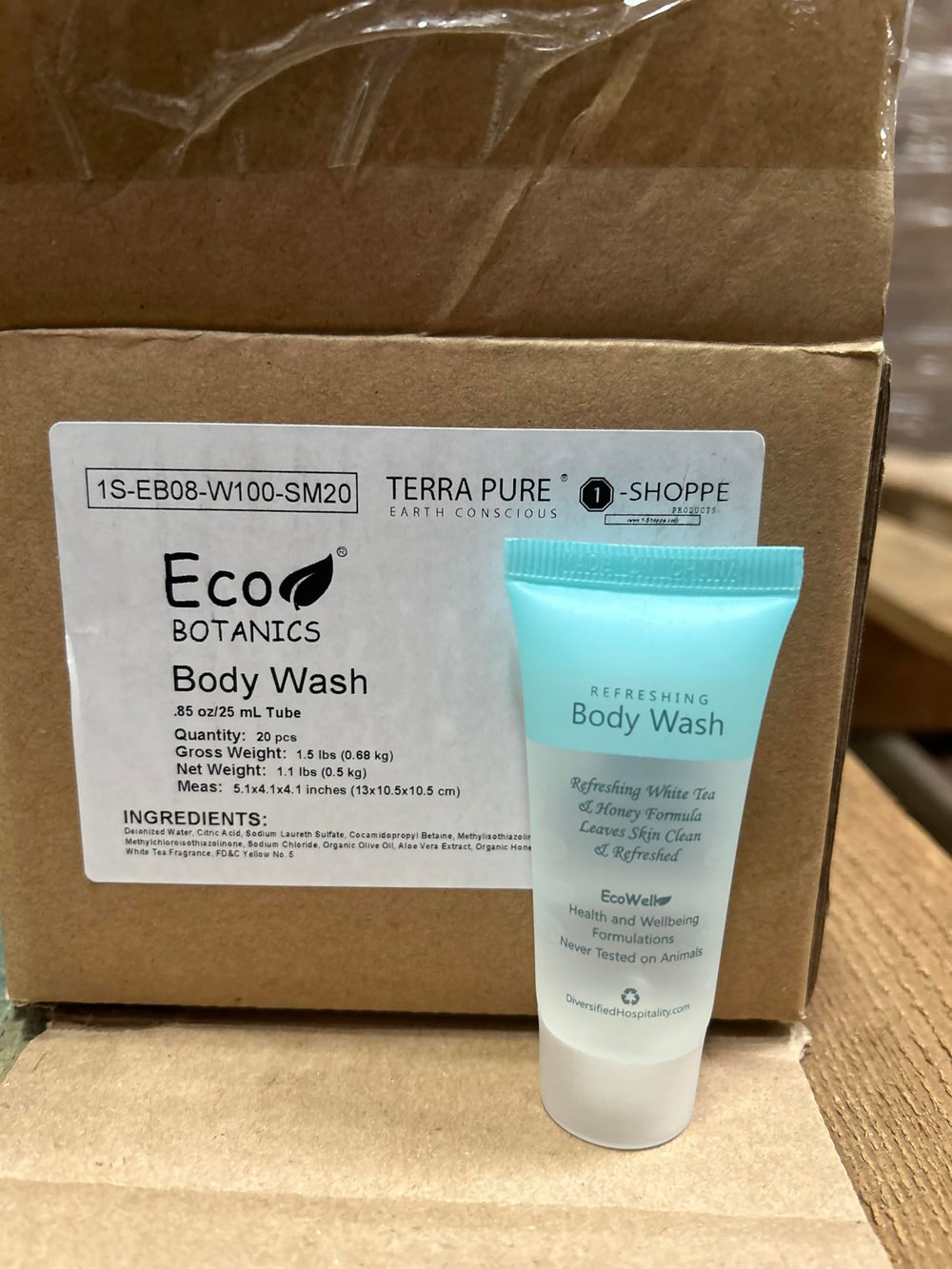 Eco Botanics white tea scent evokes fresh hotel-grade amenities