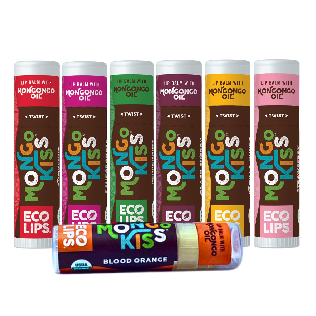 Eco Lips Mongo Kiss Blood Orange tube for on-the-go hydration