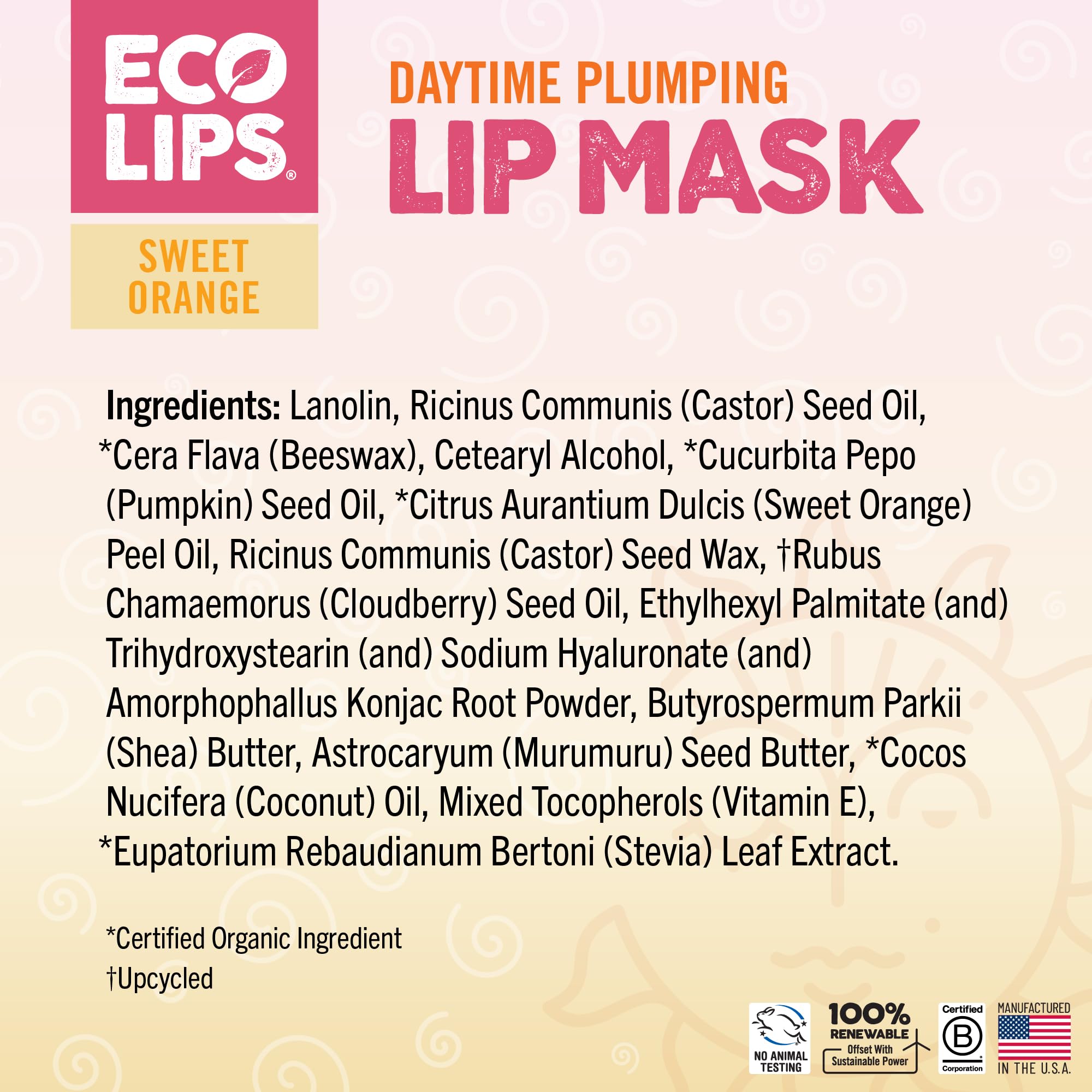 Eco Lips made-in-USA seal reinforces quality and ethical sourcing