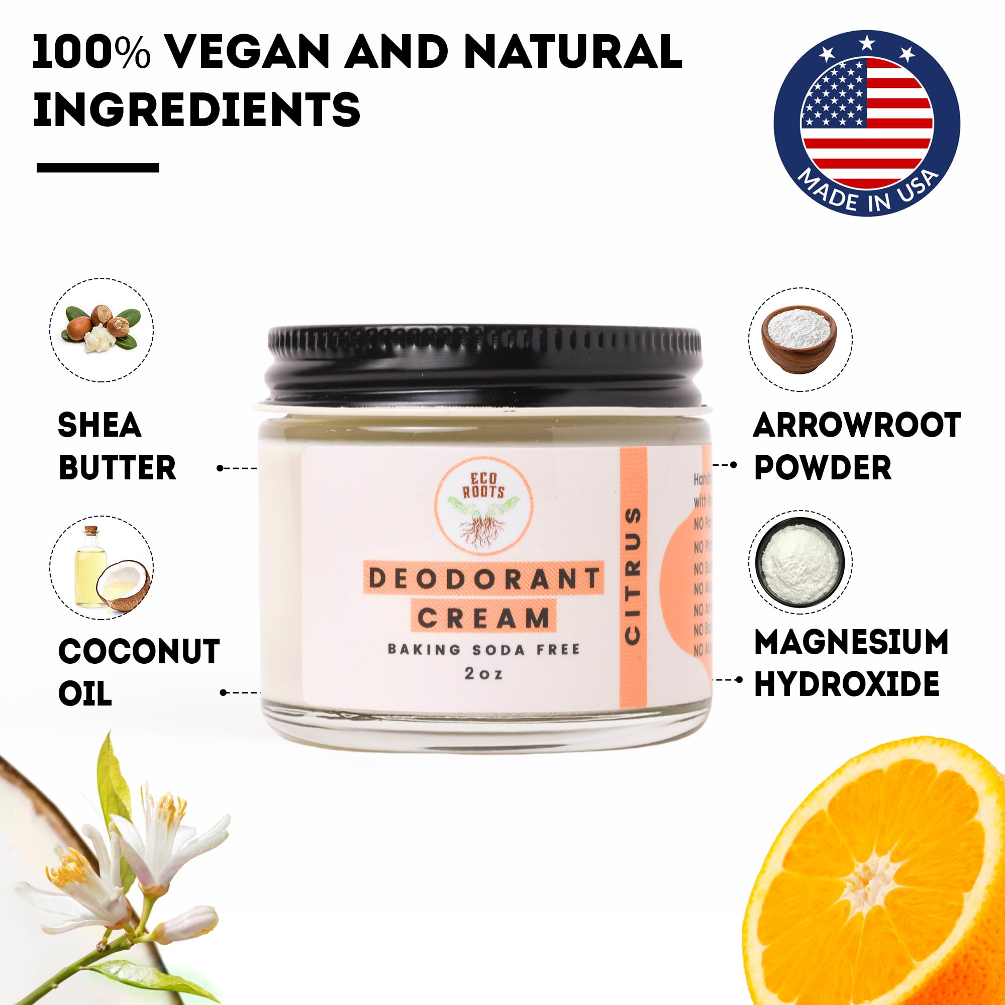 Creamy texture spread on skin highlighting shea butter and coconut oils