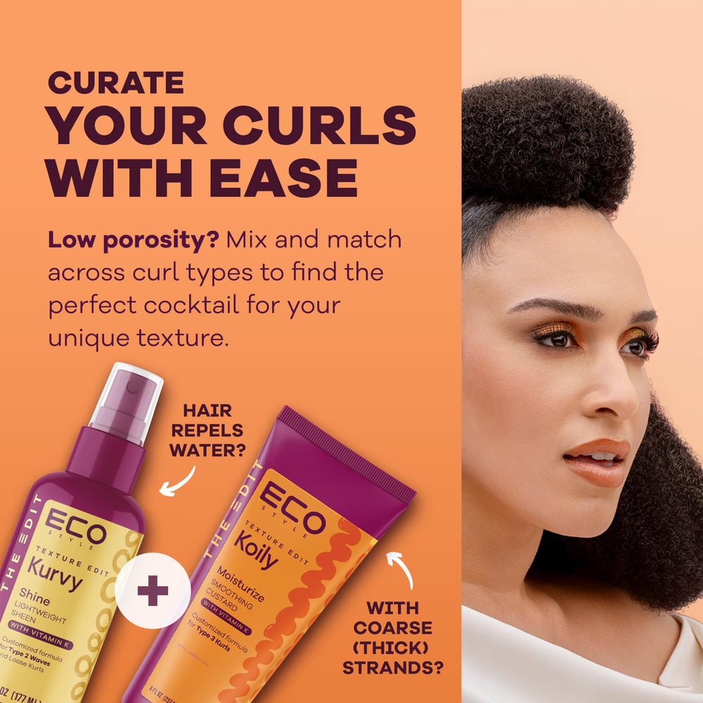 Eco Style Texture Edit frizz control shot hints long lasting smoothness