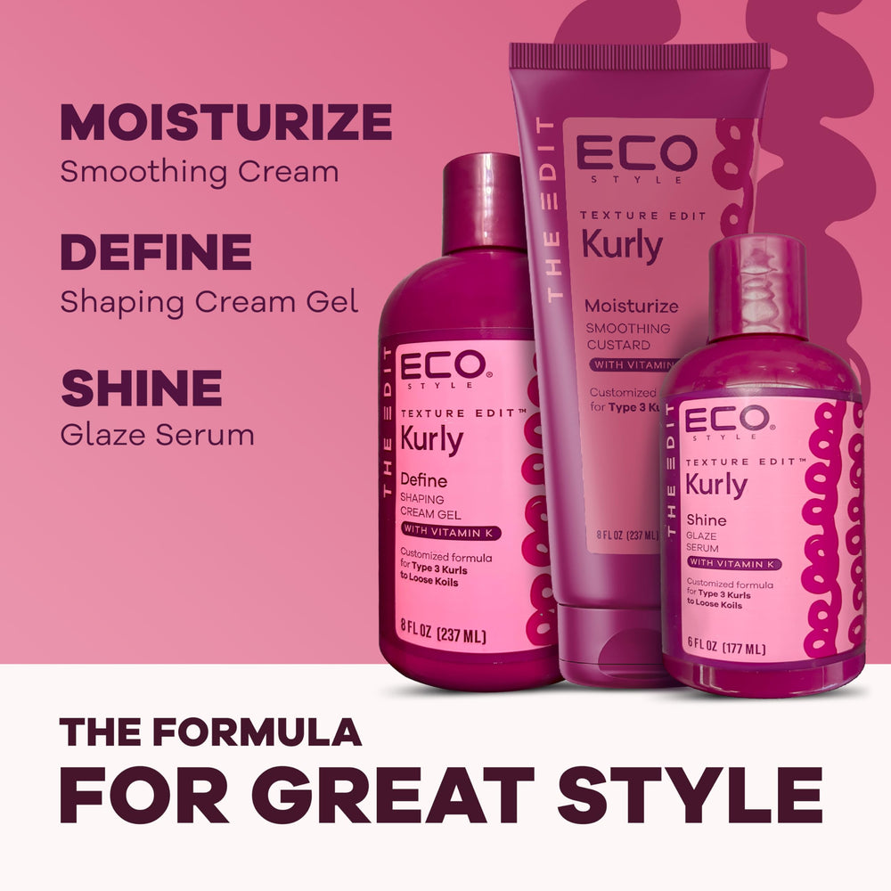 Eco Style Texture Edit vitamin-k scalp-health benefits shown in moisturizing experience.