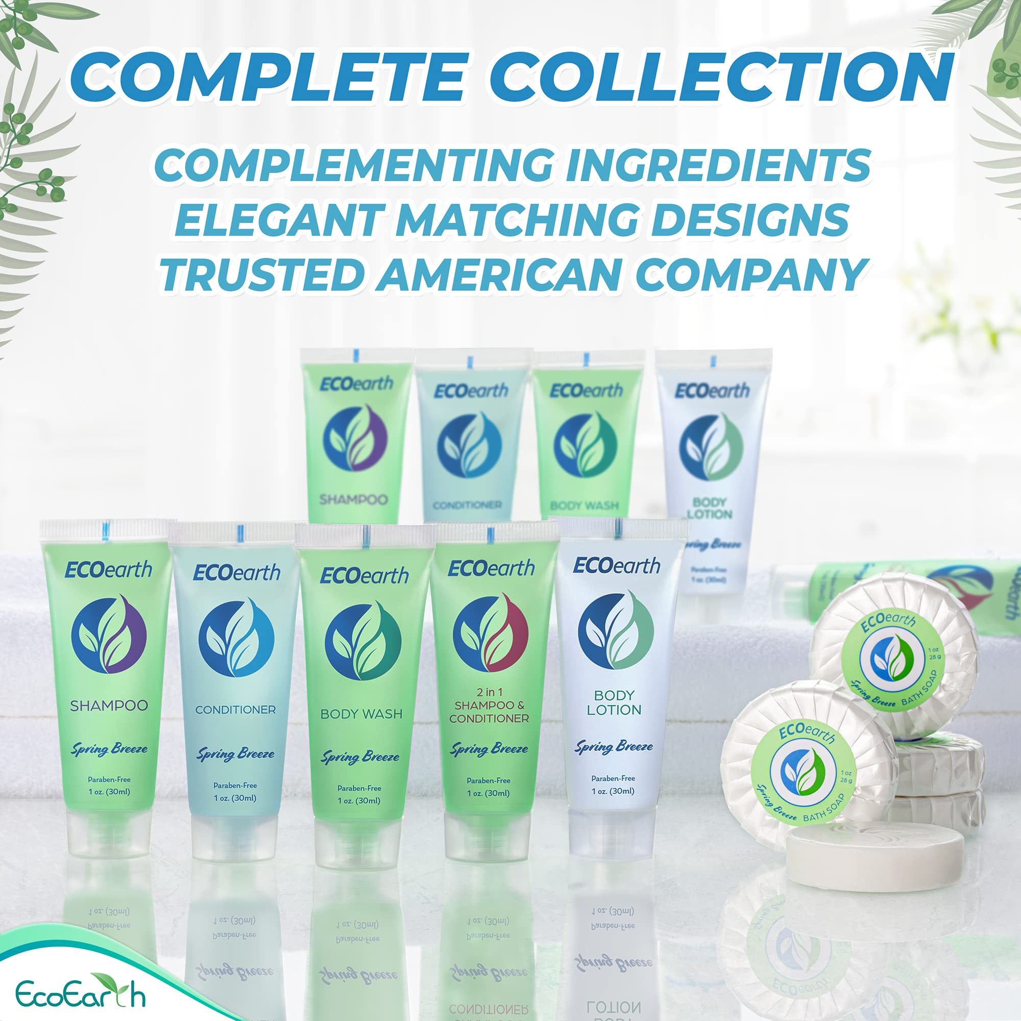 EcoEarth bulk packaging with leakproof design supports streamlined hotel amenities.