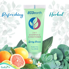 Leak-proof EcoEarth travel packaging designed for safe guest amenities.