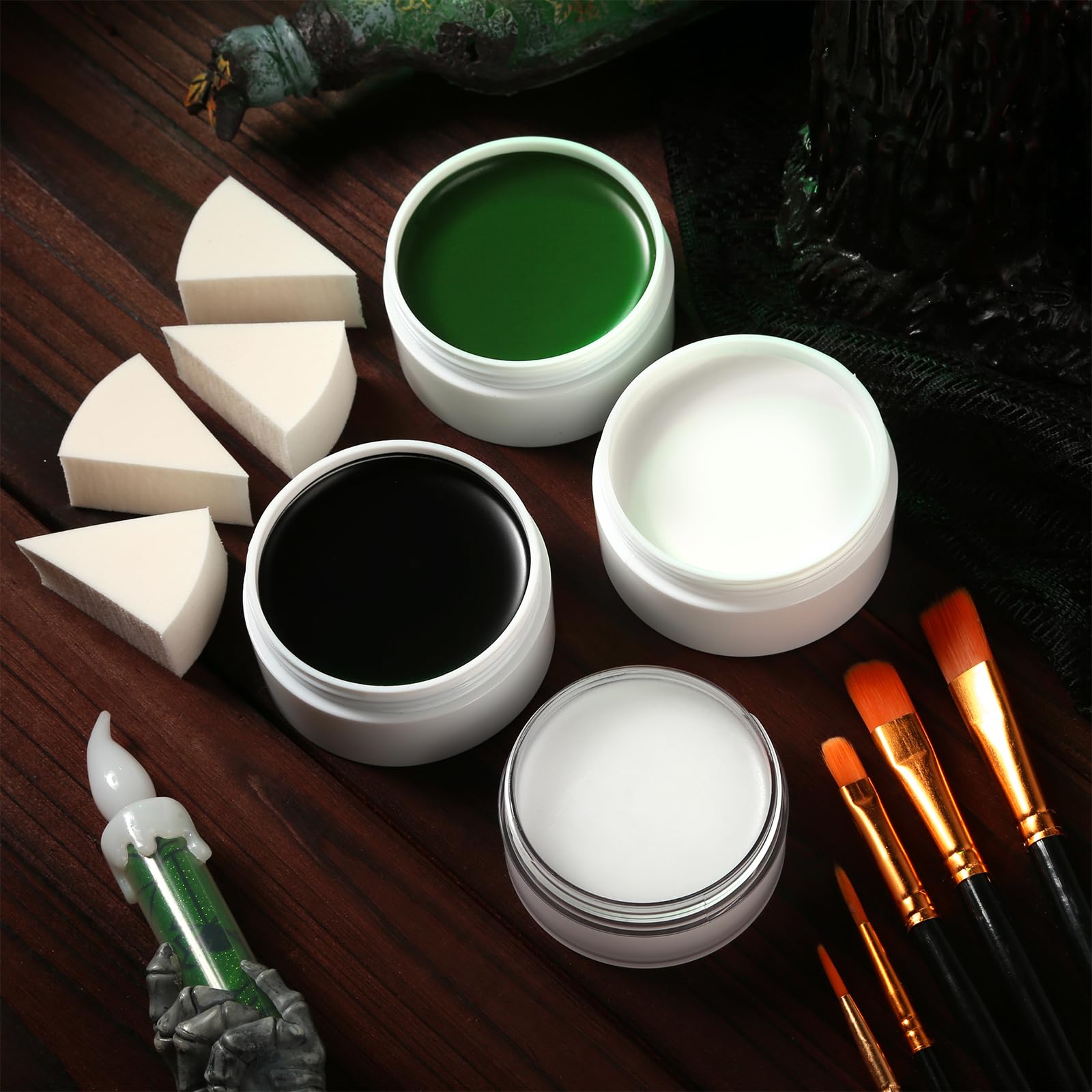 EcoFavor face paint kit in use for stage-ready looks