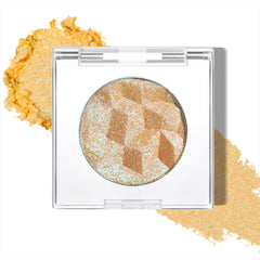 ecofavor Multichrome Eyeshadow with duochrome glitter finish for on-the-go shimmer.