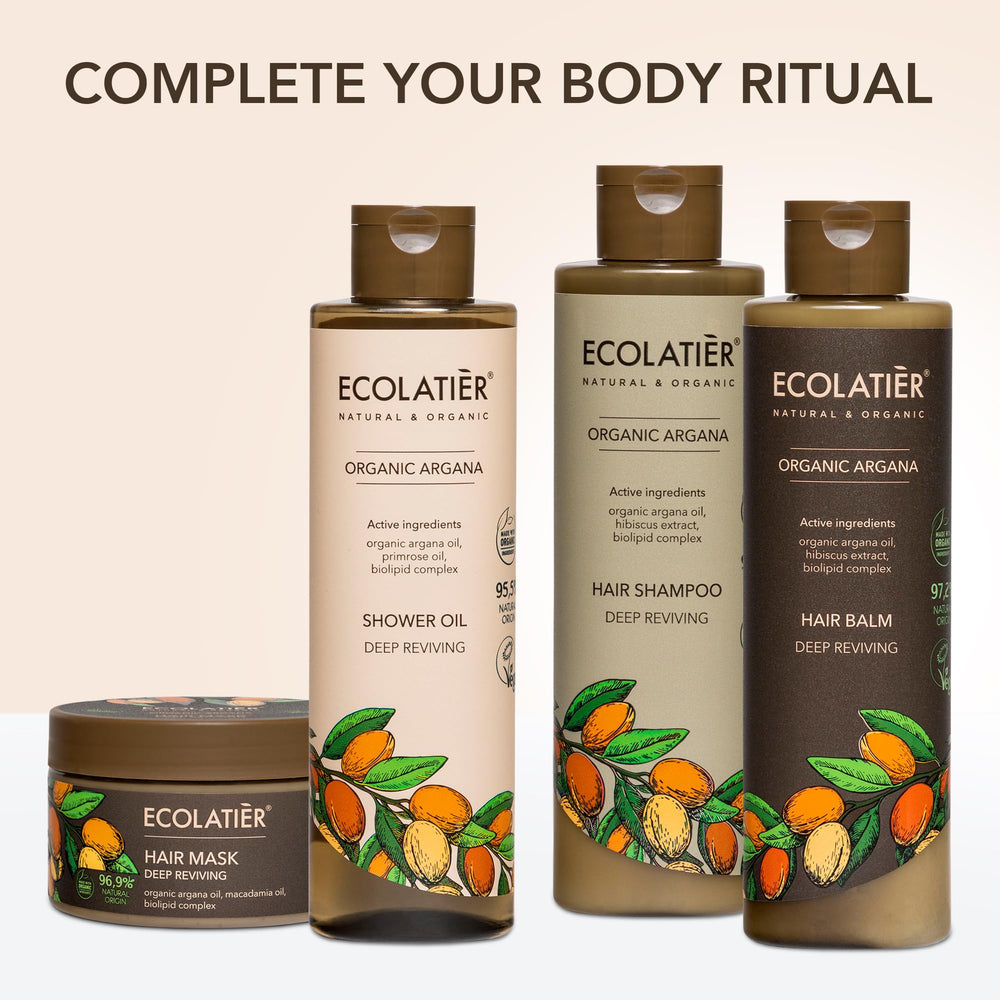 ECOLATIER bottle emphasizes 95.5% natural ingredients.